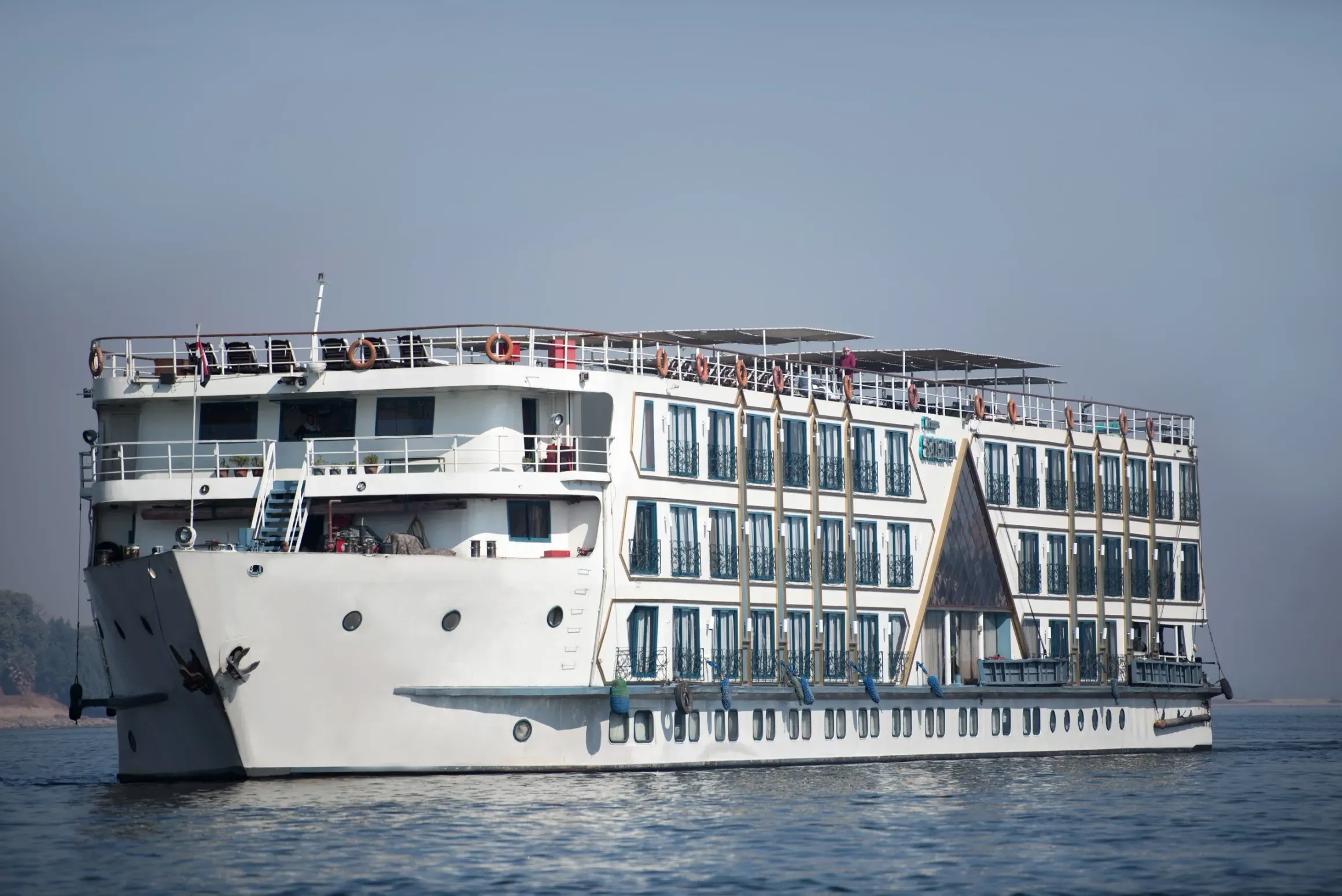 Sun deck of the Princess Sarah II Nile Cruise Nile cruise